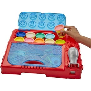Kit criativo p/ crianças 3+ c/ estojo, ferramentas e massa play-doh