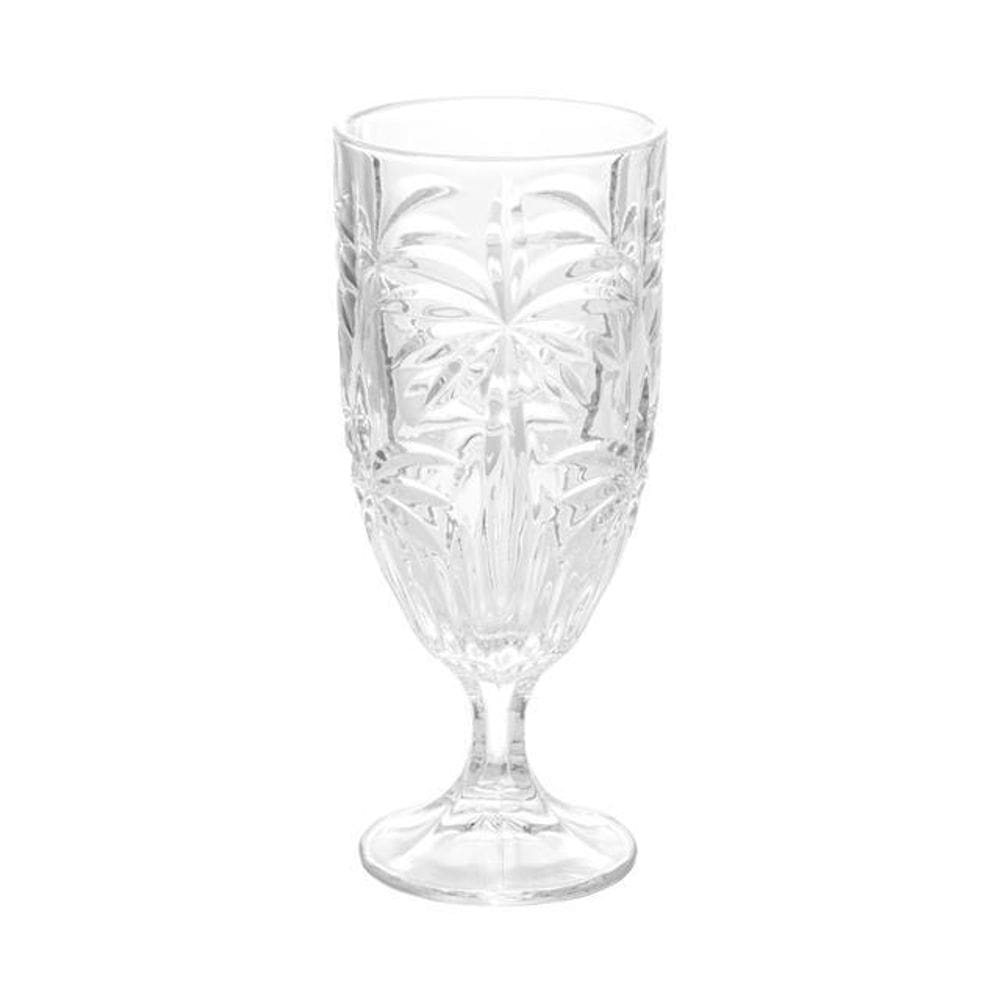 Jogo de taças cristal cinza palm tree