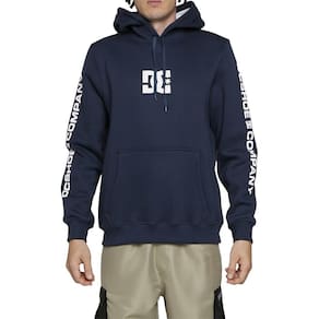 Moletom DC Shoes Canguru DCShoecousa Sleeve WT24 Marinho