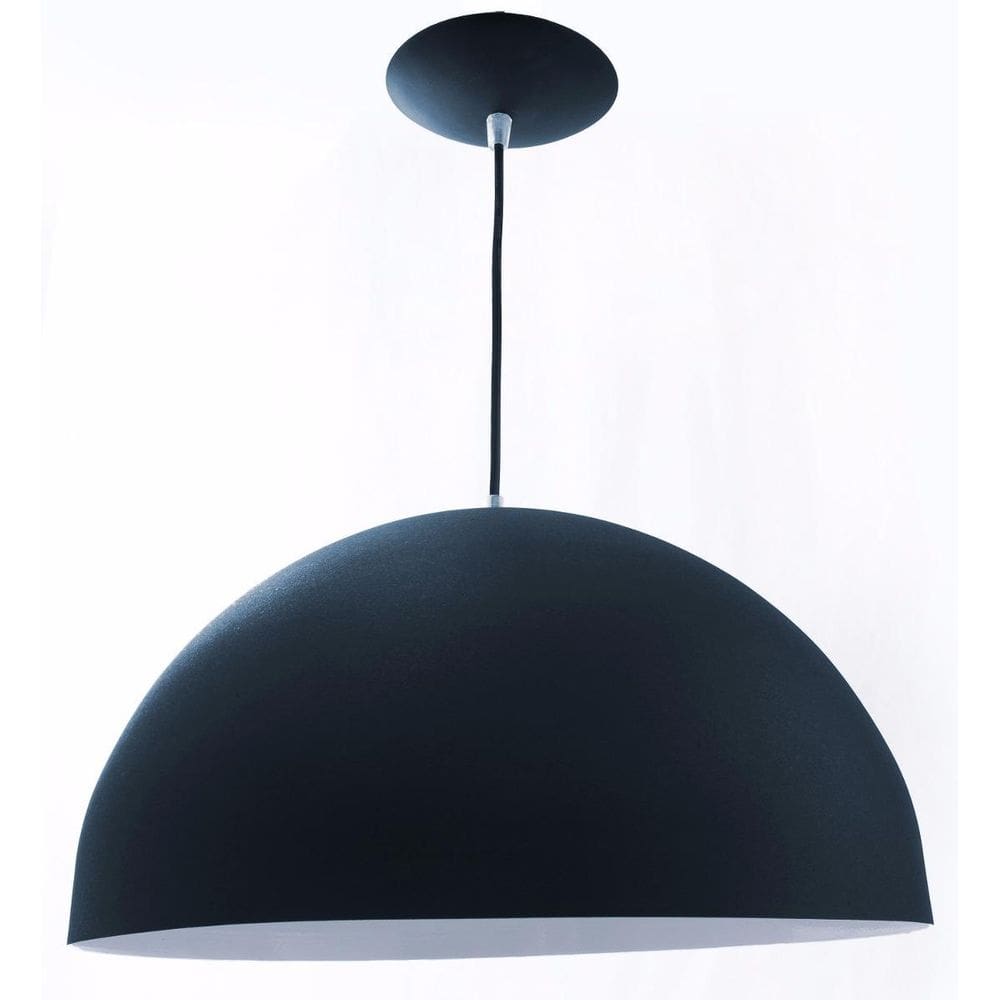 Pendente onix poptem meia  40cm branco