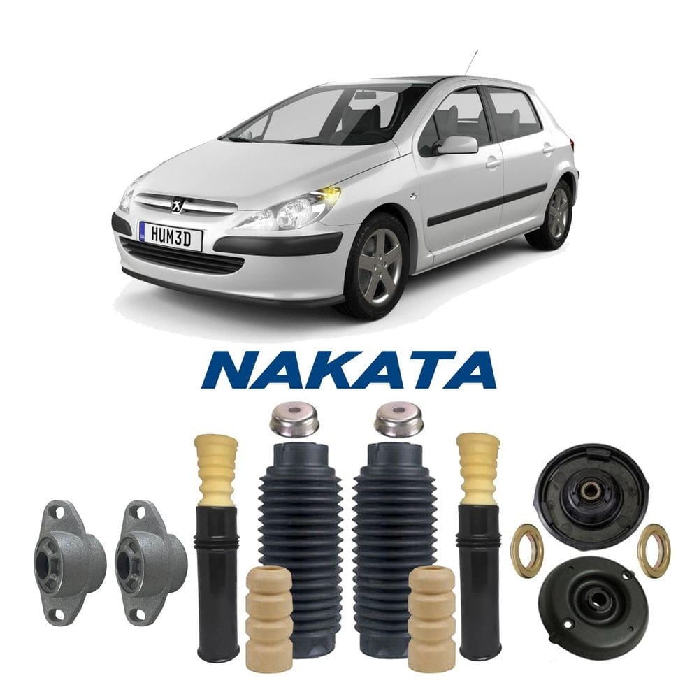 4 kit suspensão dianteira traseira peugeot 307 2003 2004 05