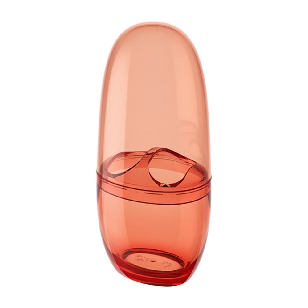 Porta Escova de Dentes com Tampa Coza Spoom Coral Sunny