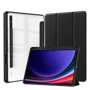 Capa acrílico slot caneta para galaxy tab s9 plus 12.4 2023