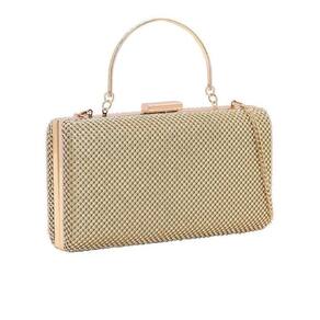 Bolsa Clutch Festa Strass Chenson 3182602 Dourado 20x11x5 cm