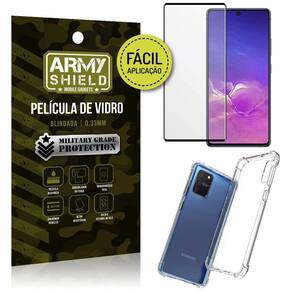 Película vidro 3d para s10 lite 6,7+capinha anti impacto