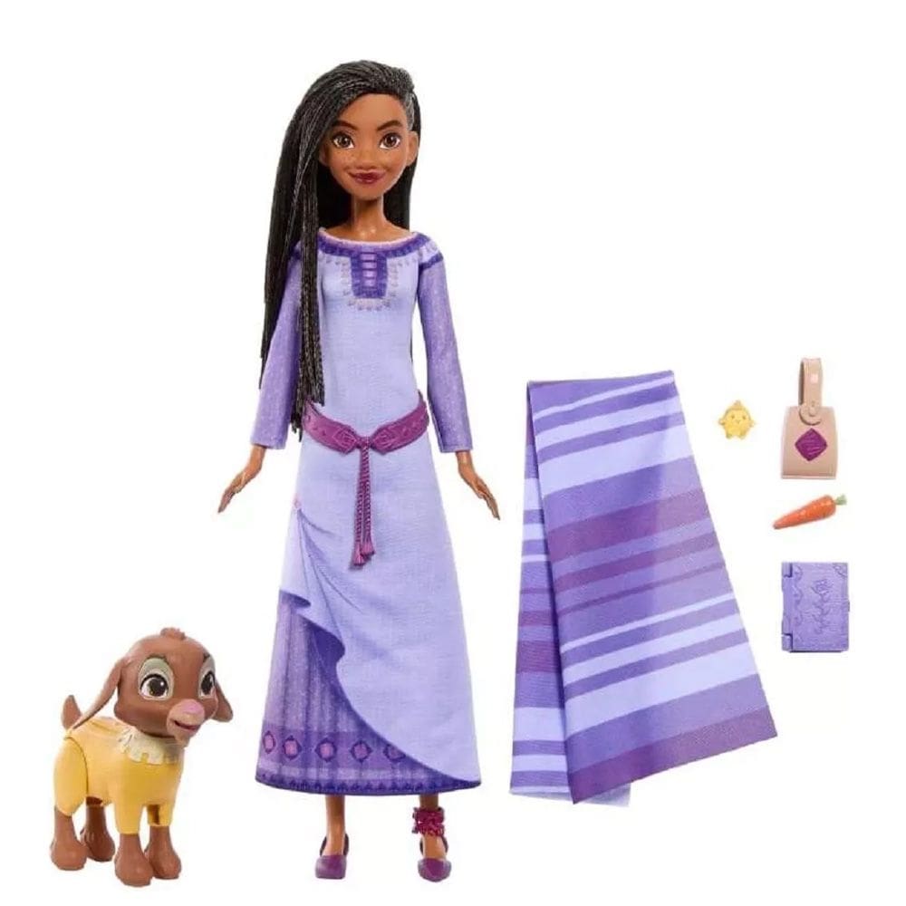 Boneca Disney Wish Pack de Aventuras Asha Mattel