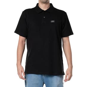 Camisa Billabong Polo Arch Crew Polo WT24 Masculina Preto