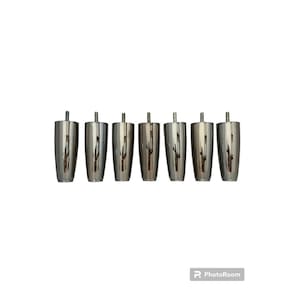 Kit Cama box Queen e King 12 pes Metalizados cônicos com 12 cm altura