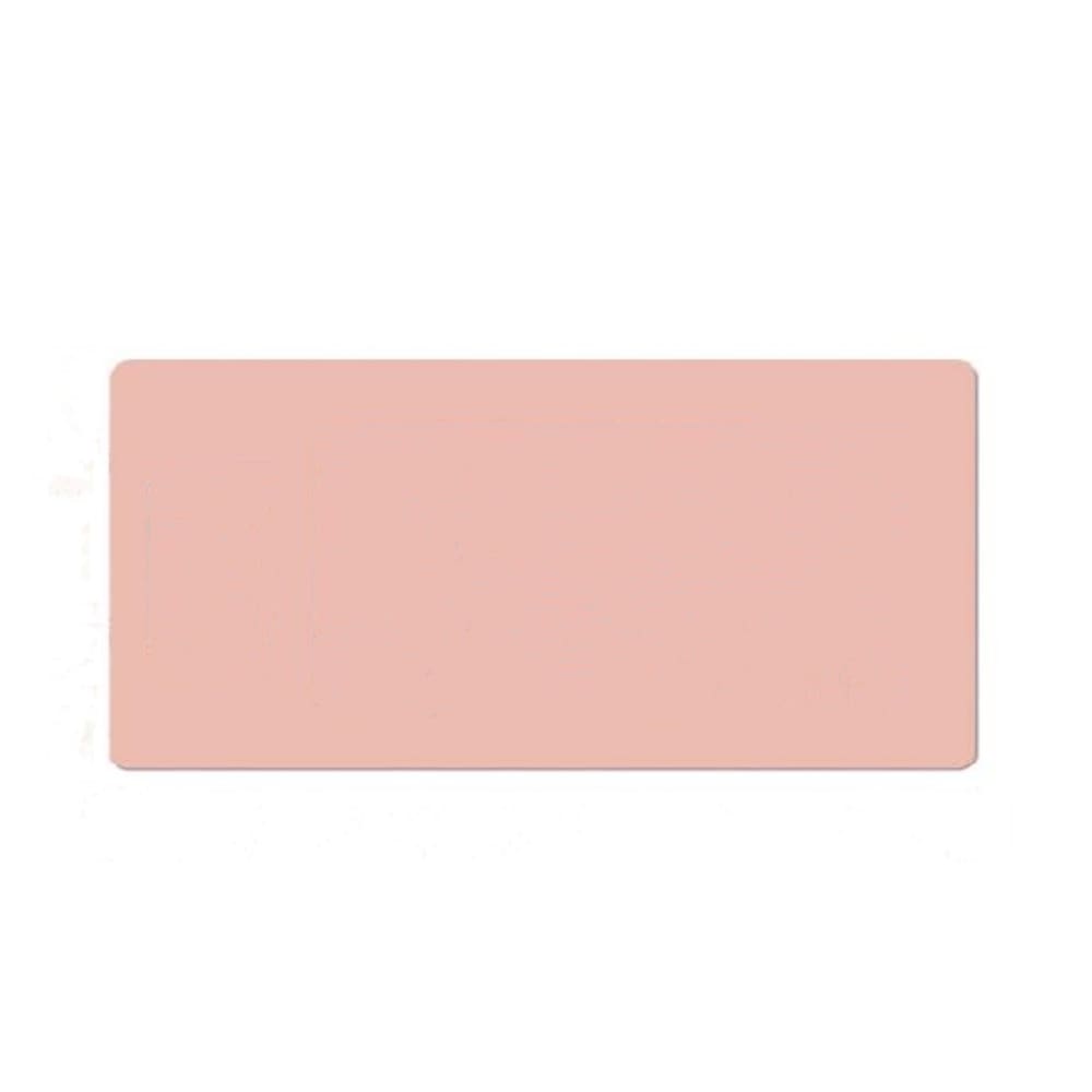 Kit 2 mouse pad grande 90x40 antiderrapante slim rosa claro
