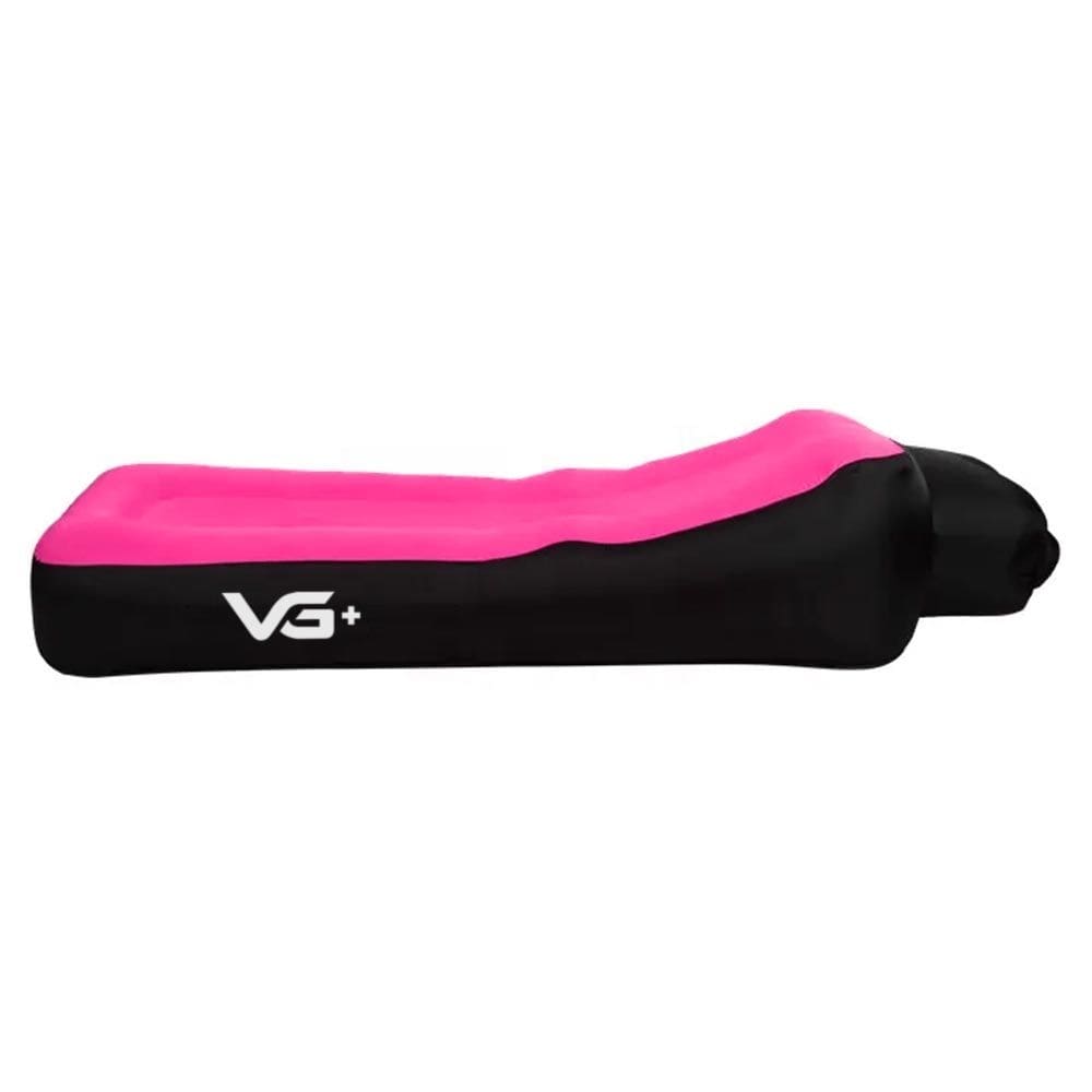 Sofá de Ar Inflável Camping Saco de Dormir Espriguiçadeira Vg+ Rosa