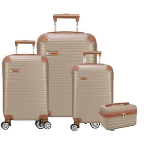 Kit para viagem 360 resistente cor champanhe