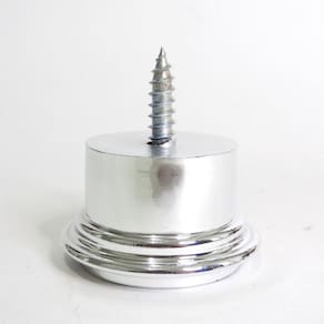 Pé Para Sofá 3,3cm Metalizado Redondo Kit 8 unidades