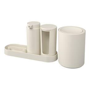 Conjunto para Banheiro Coza Serene 4 Peças Light Gray