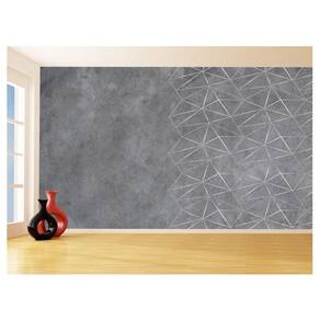 Papel De Parede Concreto Queimado Listra Risco 3,5M Kkt34