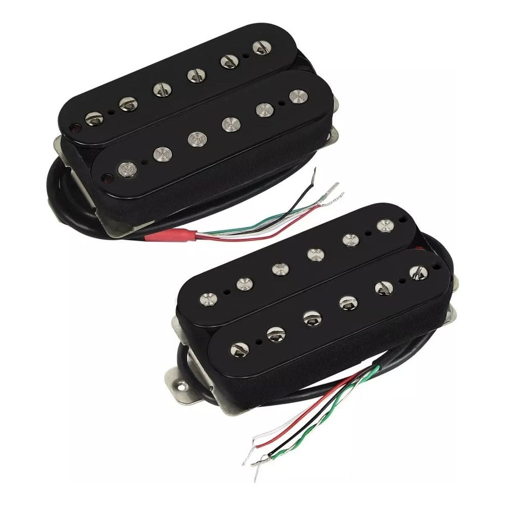 Par Captadores Ronsani Humbucker Alnico V - Preto 1712