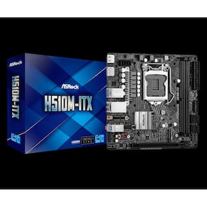 Placa Mae ASROCK Mini ITX H510M-ITX LGA1200 2XDDR4 (64GB),PCIE X16,4X SATA,M.2 SATA e NVME
