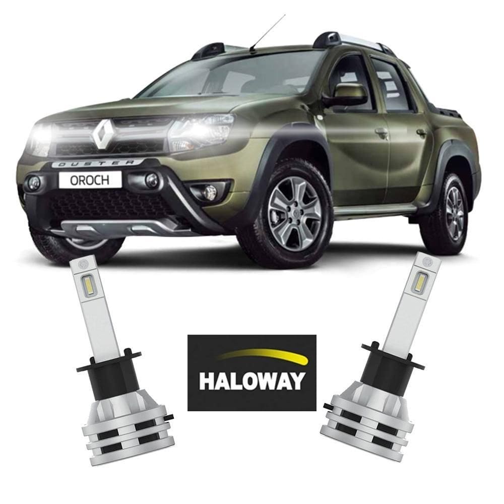 Par lâmpada led farol alto oroch 2015/2021 6500k haloway