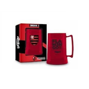 Caneca gel tri da america vermelha futebol mengao