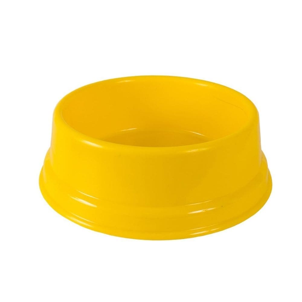 Comedouro Ou Bebedouro Cães Amarelo 1200Ml Pet Au Jel Plast
