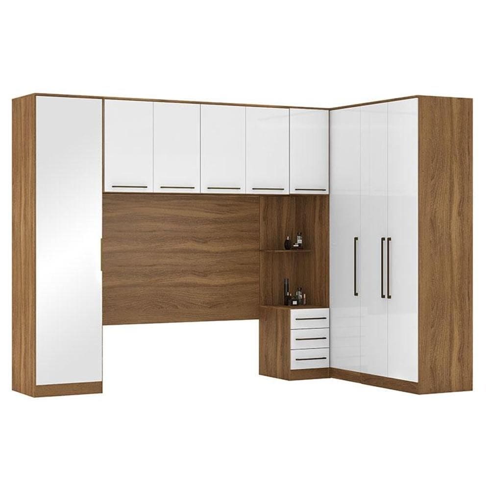 Quarto de Casal Irlanda Ambiente 7 Amêndola Branco - Demartêz