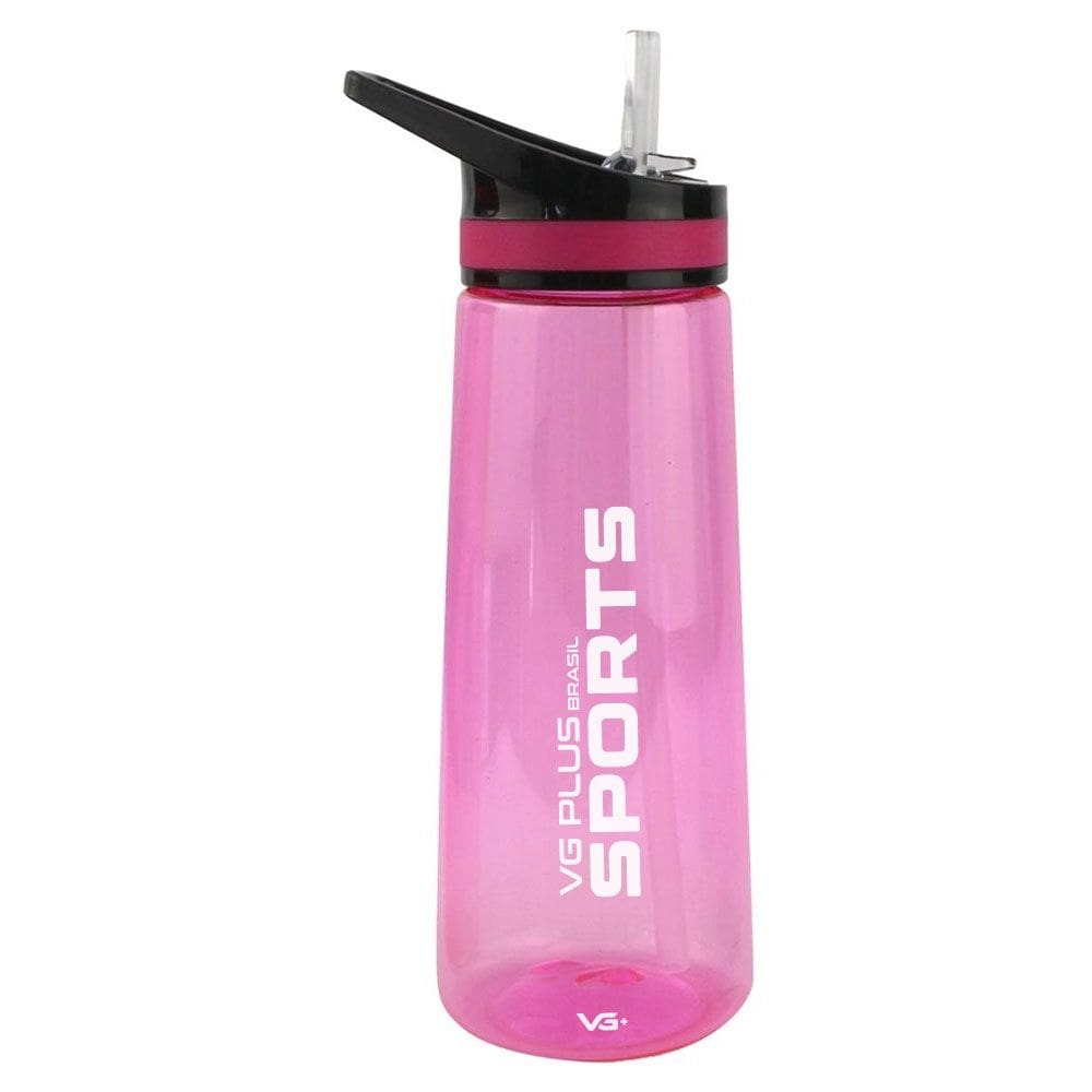 Garrafinha Squeeze Aerobic Plástico com Bico 900ml Academia Vg+ Rosa