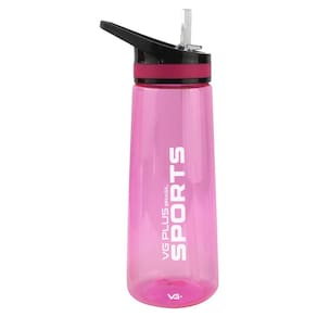 Garrafinha Squeeze Aerobic Plástico com Bico 900ml Academia Vg+ Rosa