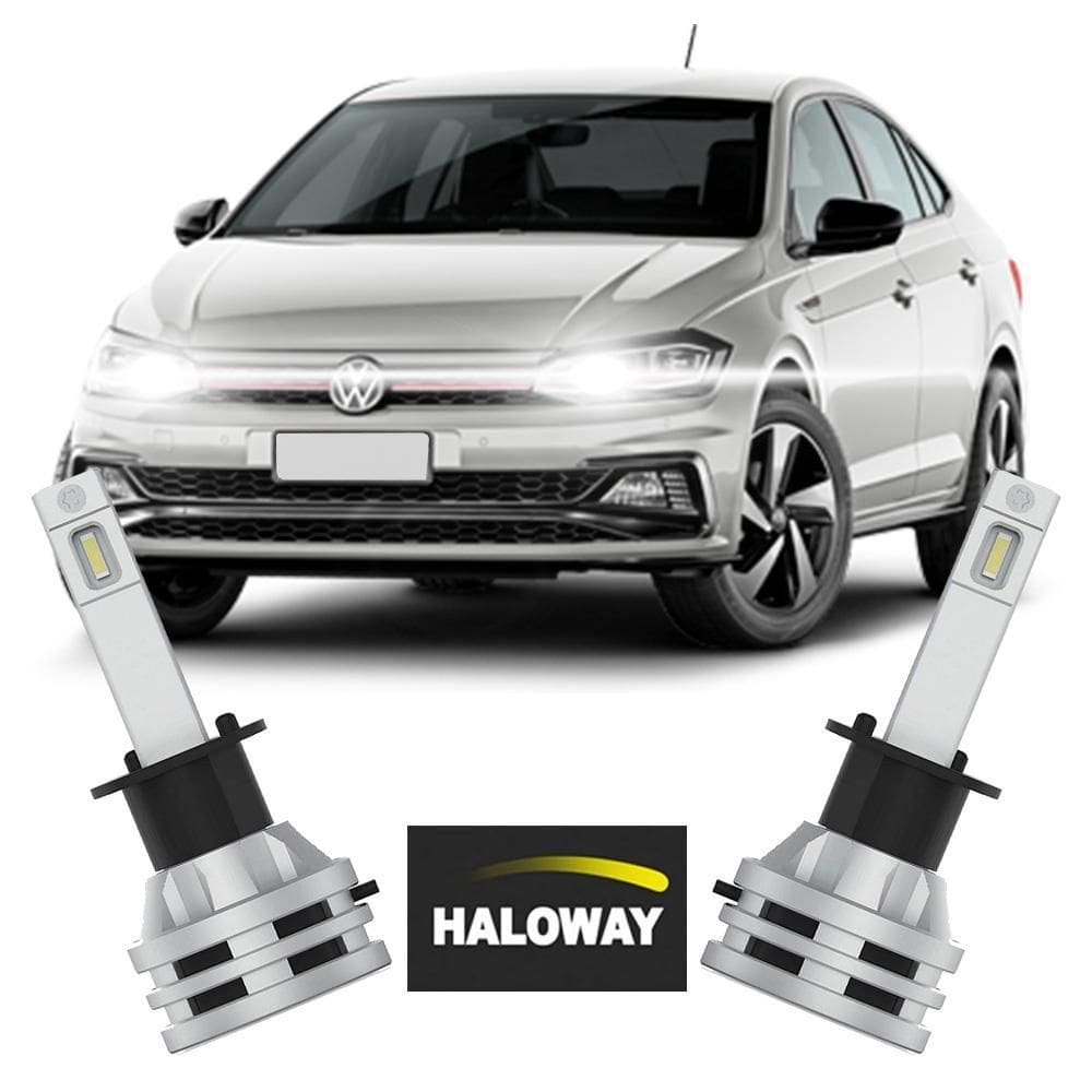 Par lâmpada led farol alto virtus 2017/2022 6500k haloway