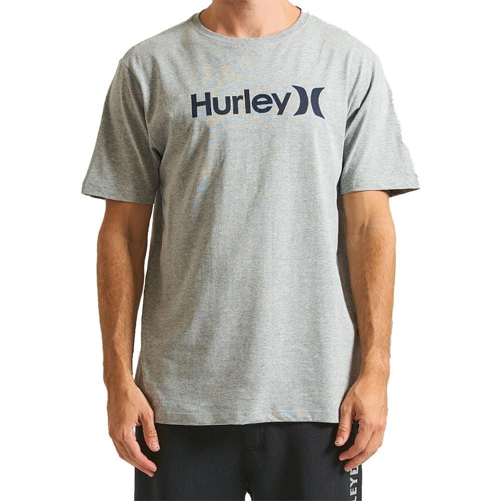 Camiseta Hurley O&O Solid WT24 Masculina Mescla Cinza