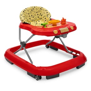 Andador De Bebê Infantil Musical Safari Vermelho Tutti Baby Capacidade 12Kg Com Freio E Altura Regulável