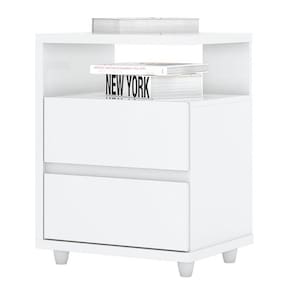 Mesa de Cabeceira Campeche Branco Brilho – Henn