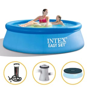 Piscina Inflável Easy Set 3.077 Litros com Bomba + Capa + Bomba Filtrante Intex 220v