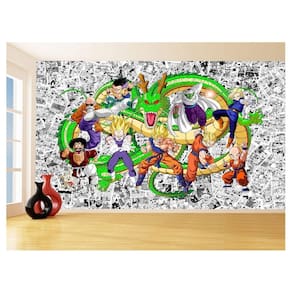 Papel De Parede Dragon Ball Goku Vegeta Anime 3,5M Dbz130