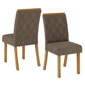 Cadeira para Mesa de Jantar Vita Kit 02 Peças Bege – Henn