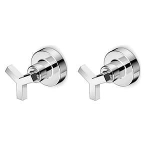 Kit 2 Acabamentos de Registro Base Deca 1/2", 3/4" e 1" UP Celite Cromado