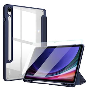 Capa acrílico + película para tab samsung s9 fe 10.9 x510