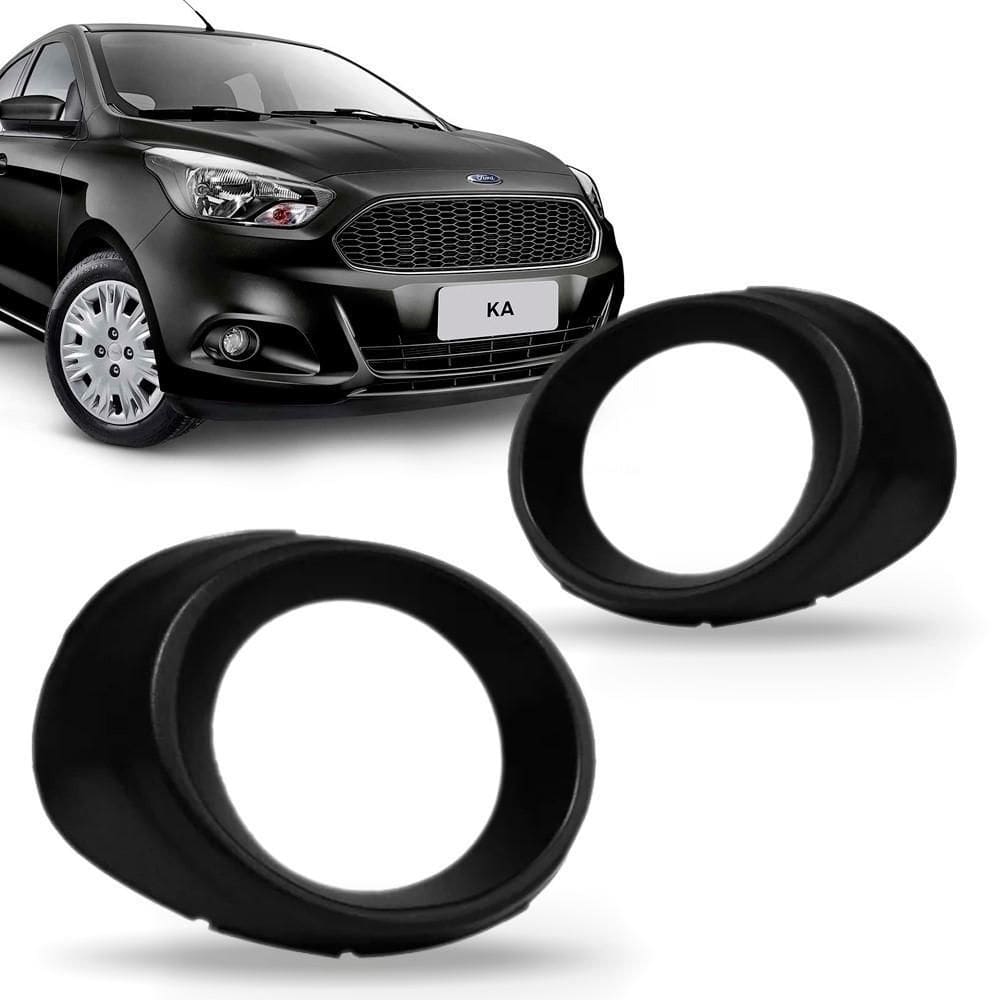 Par moldura grade farol milha com furo ka 2015 2016 2017