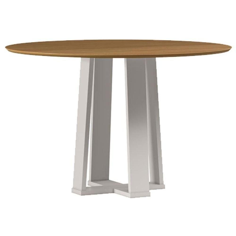 Mesa de Jantar 120 cm Isabela sem Vidro Off White Ype – New Ceval