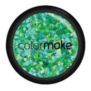 Glitter shine diamante mix duplaface azul verde colormake 2g