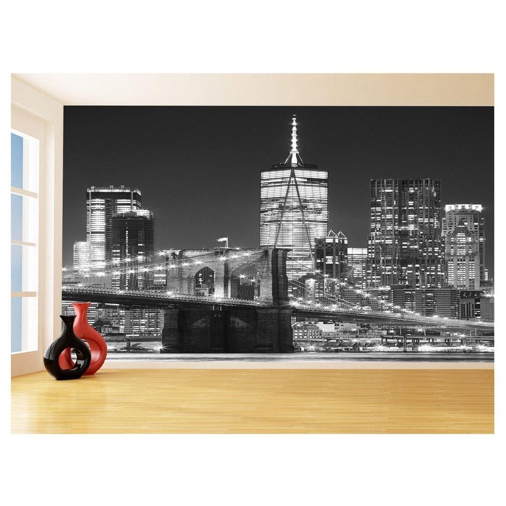 Papel De Parede Cidade Ponte Prédios New York 3,5M Ncd291