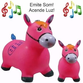 Cavalinho upa upa pula pula musical som de cavalo cor rosa