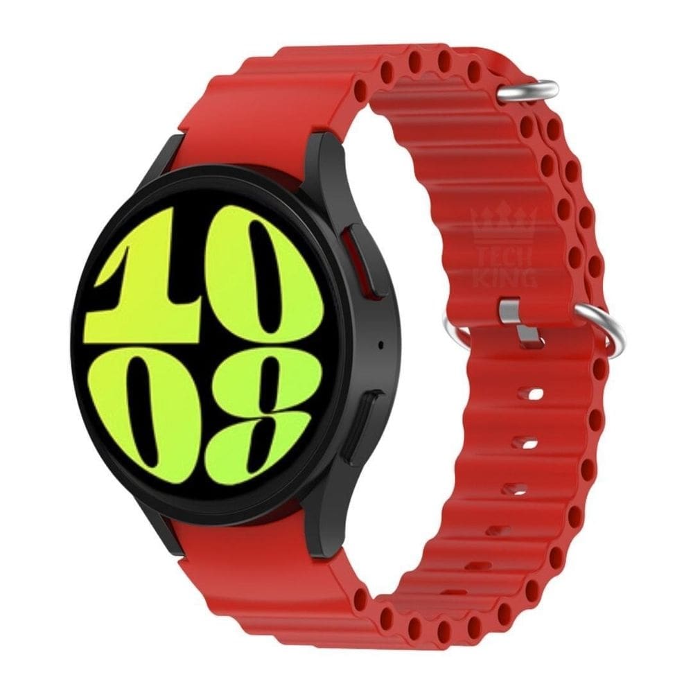Pulseira Confortável Ondulada Silicone Para Watch6 44Mm