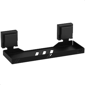 Porta Shampoo De Parede Suporte Com Ventosa Preto F.Max