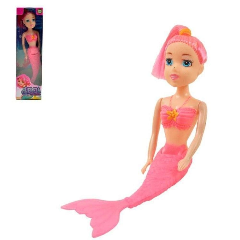 Boneca sereia magica  na caixa