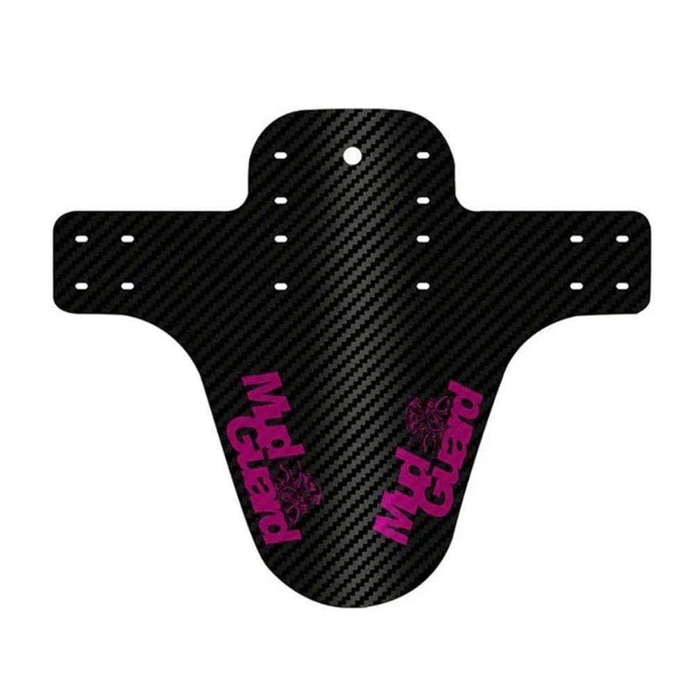 Paralama Bicicleta MTB Enduro Dianteiro Fibra de Carbono - Rosa