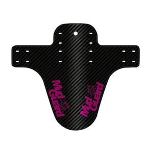 Paralama Bicicleta MTB Enduro Dianteiro Fibra de Carbono - Rosa