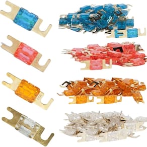 Kit 80 Fusíveis Mini Faca ANL 40A, 60A, 80A e 100A
