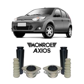 2 kit do amortecedor traseiro axios ford fiesta 13
