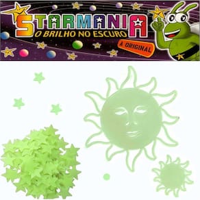 Kit sol místico estrela brilha escuro fluorescente 103 starm