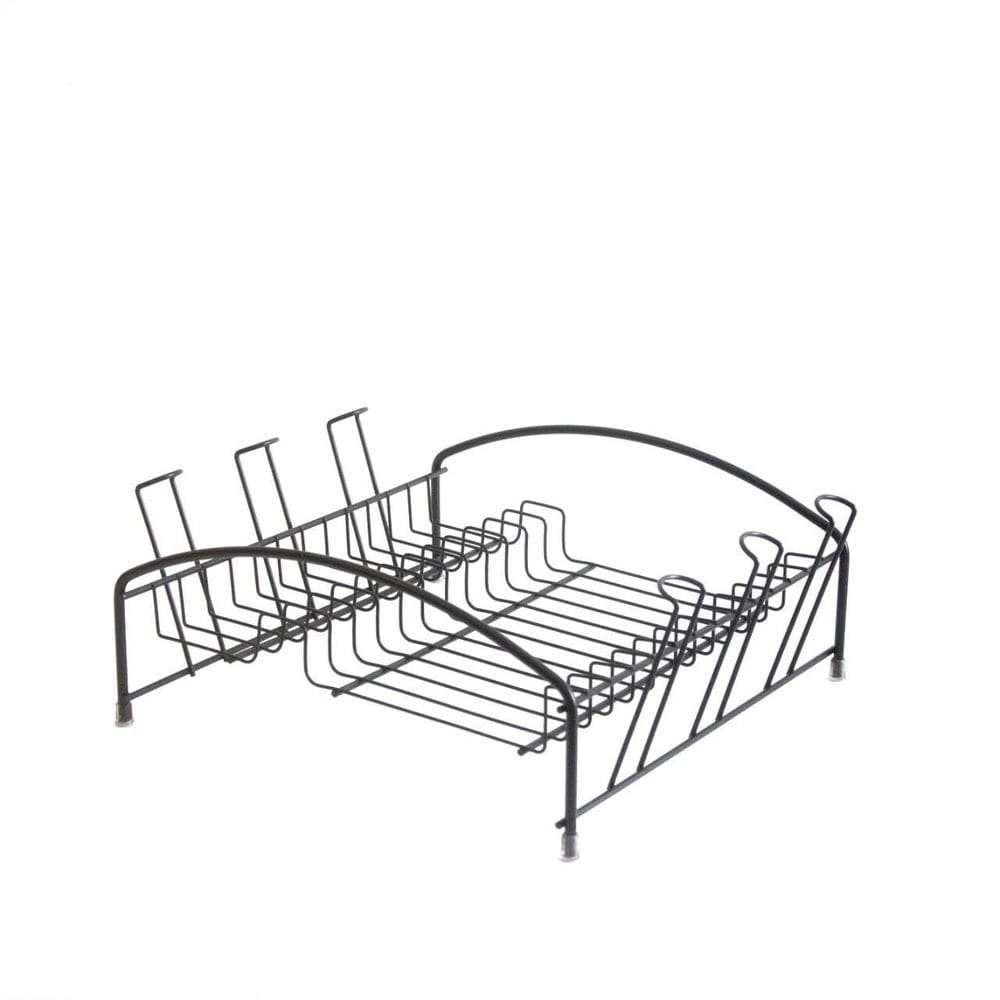 Escorredor pettit 12 pratos preto 360x135x305mm