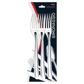 Conjunto com 3 garfos inox 19cm